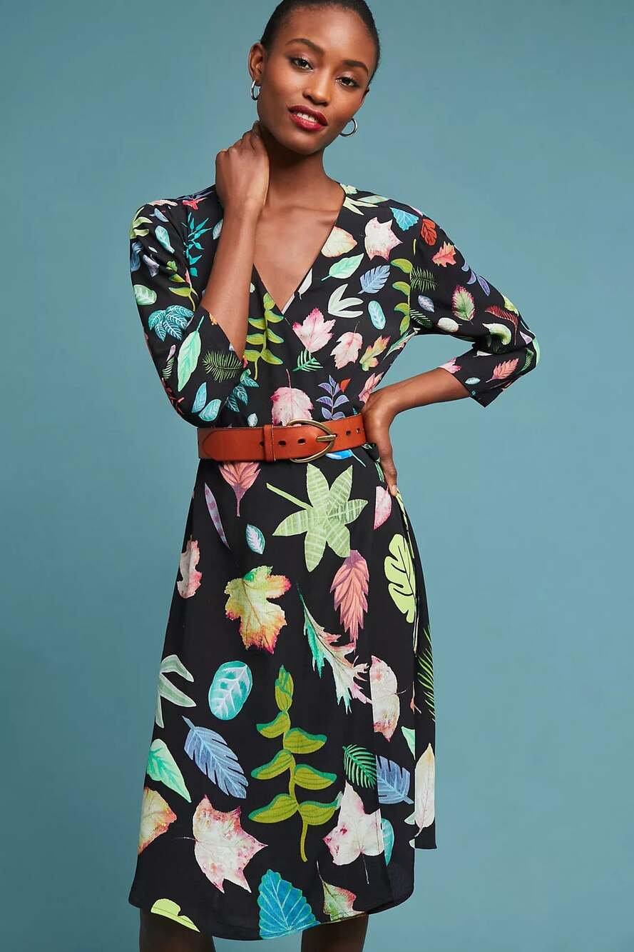 nwt ANTHROPOLOGIE BL^NK London sz 1X Colario Wrap dress